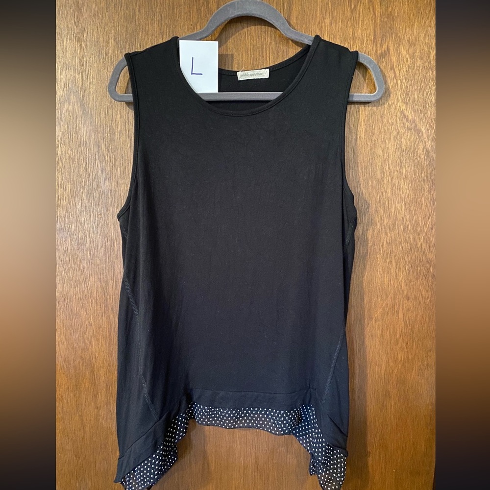 Black tank top